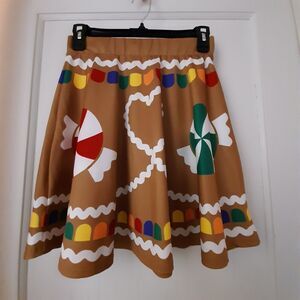 Girls Med Christmas Gingerbread SKIRT by Awake 26" waist Hybrid Jem 2018